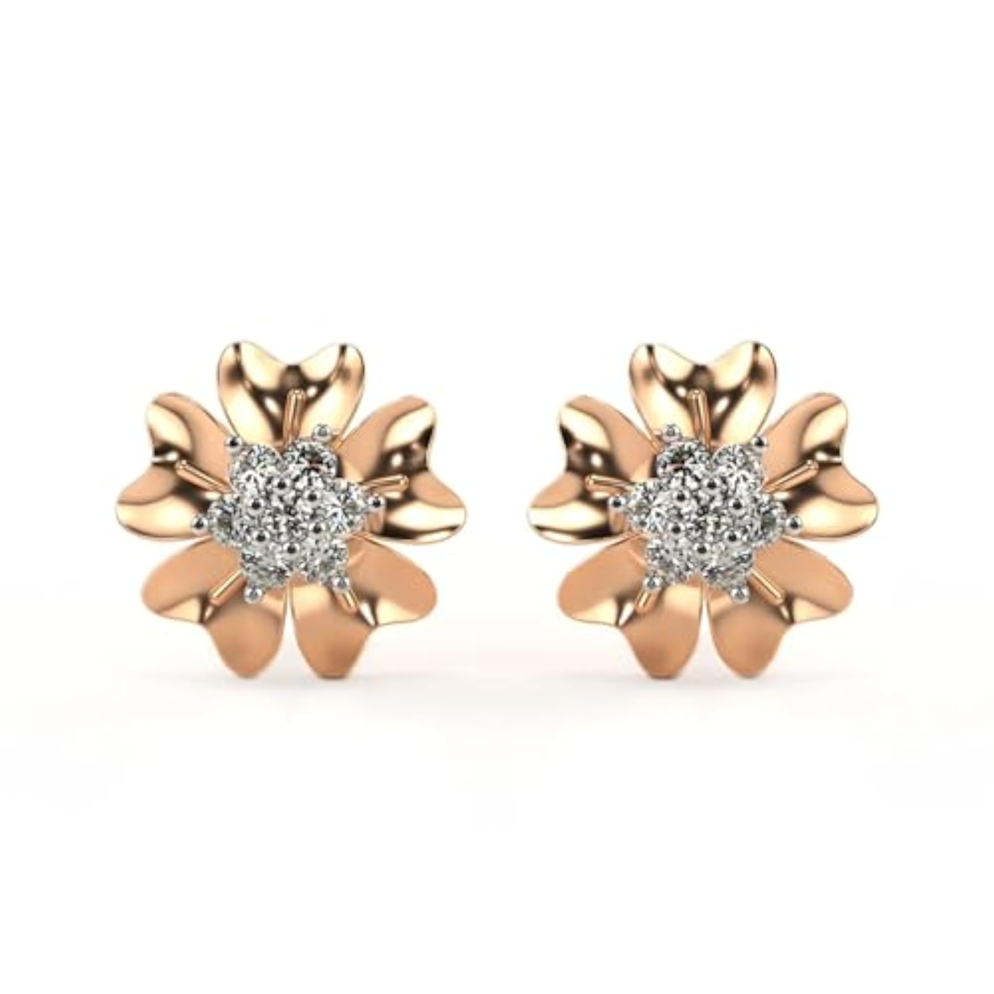 Women's Sterling Silver 0.36cts Certified Lab Grown Diamond Earrings
